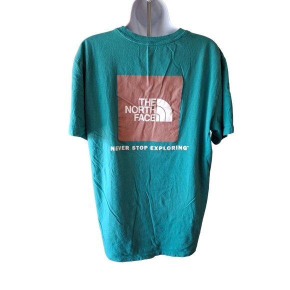 The North Face Mens Graphic T Shirt L Turquoise Crew Neck Short Sleeve Outdoors - Picture 2 of 7